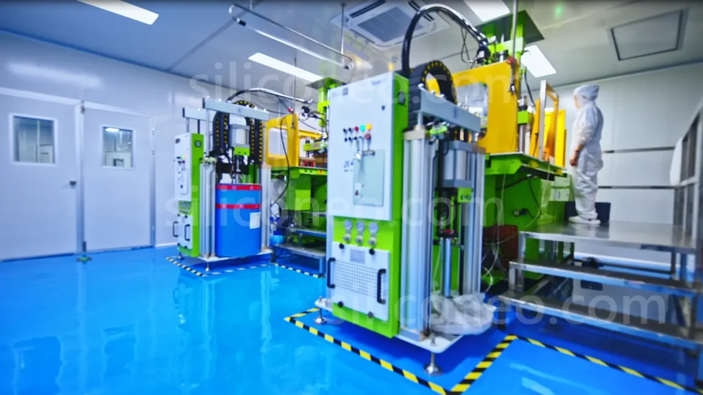 GMP Class 100,000 cleanroom for custom medical silicone molding manufacturing