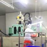 Precision Keten vertical LSR injection molding machine configured with an advanced cold runner system for zero-flash production.