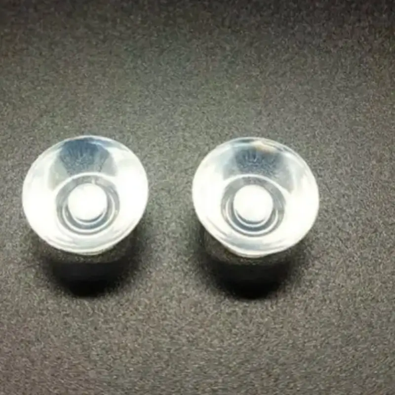High-transparency optical silicone lenses for LED lighting and automotive headlamps.