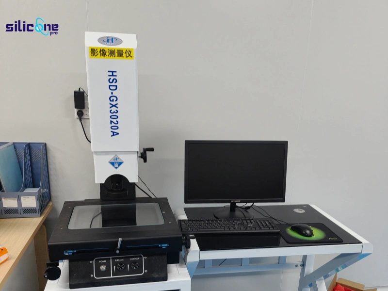 Comprehensive quality control laboratory utilizing 2.5D optical measurement systems for medical silicone components.