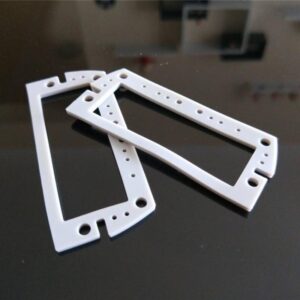Flame-resistant silicone gasket for industrial heating equipment.