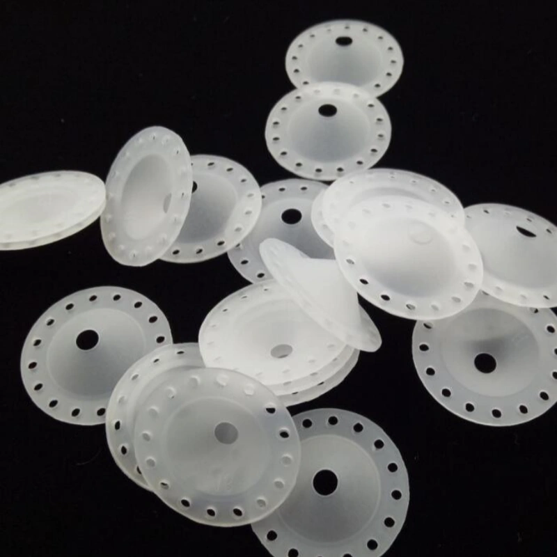Medical silicone component with multiple precision molded openings