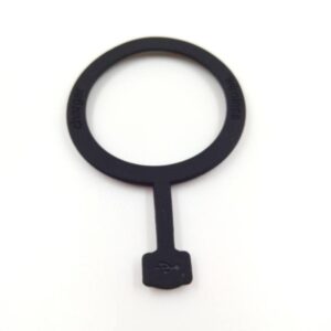 Mini silicone dust seal ring for precision industrial components.