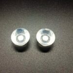 Precision transparent liquid silicone optics for sensor and optical interface applications