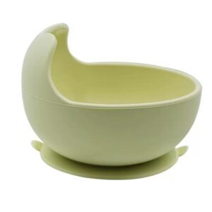 Food-grade silicone suction bowl for toddler feeding applications.