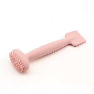 Silicone facial mask applicator and cleansing brush for beauty brands.