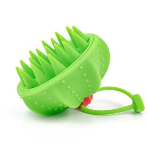Soft silicone scalp massage brush for personal care products.