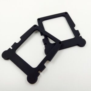 Custom-shaped silicone sealing gasket for industrial applications.