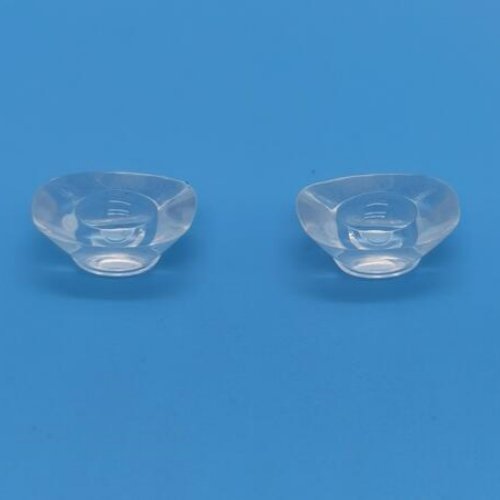 Thick-wall optical silicone lens for high-power LED lighting systems